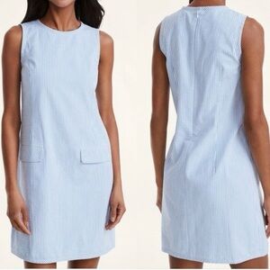 Brooks Brothers Seersucker Dress Blue/White Size 6, EUC